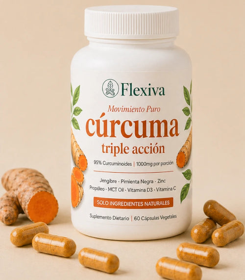 Frasco de Kurema cúrcuma triple acción